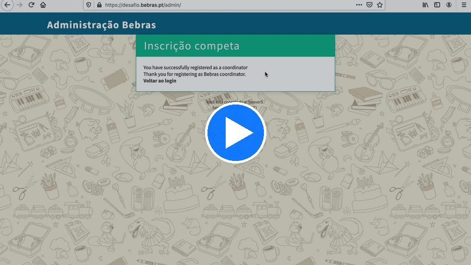 Vídeo: Inscrição como professor responsável